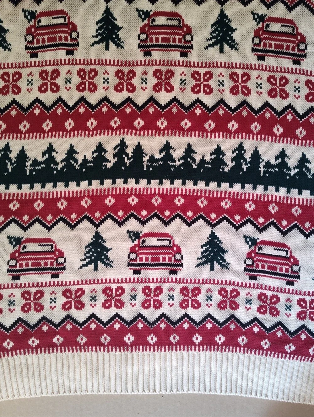 King Size Men’s 5XL Tall Sweater Big And Tall Holiday Christmas Fair Isle EUC